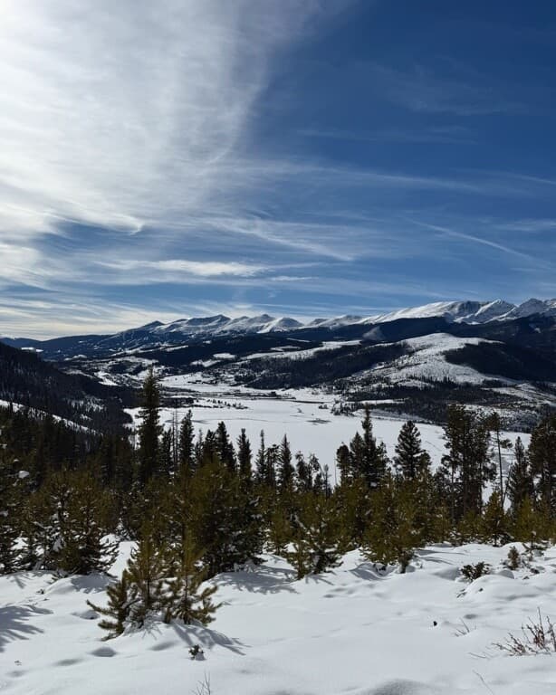 雪后的山谷